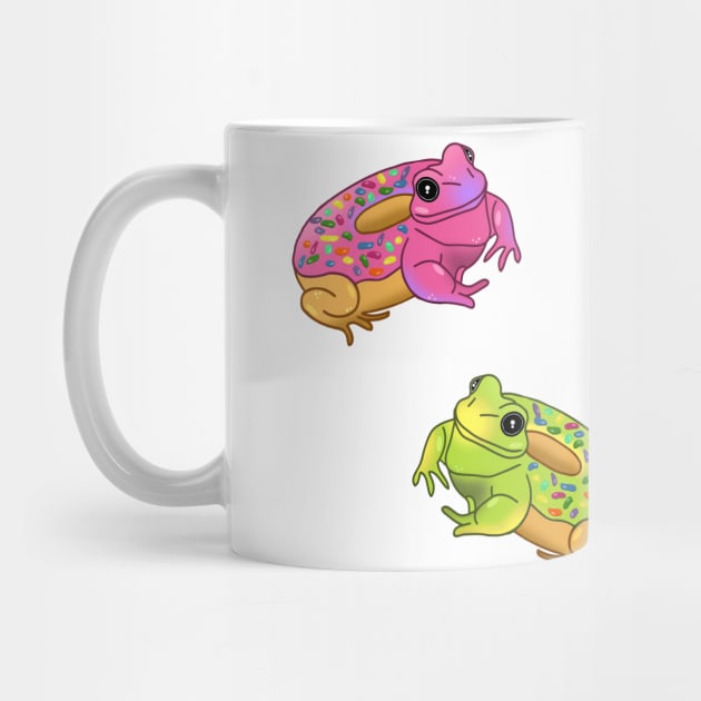 Donut Frog Doodle Pattern by FandomizedRose